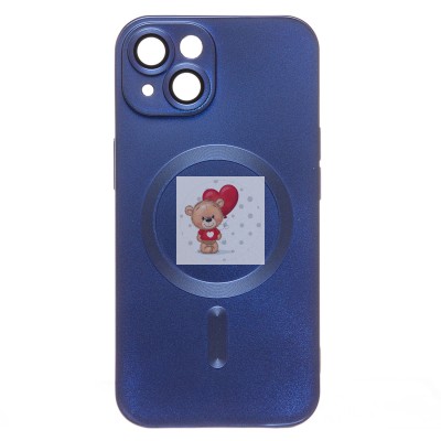 Чехол-накладка для Apple iPhone 14 (темно-синий) - SM020 Matte SafeMag