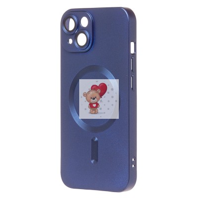 Чехол-накладка для Apple iPhone 14 (темно-синий) - SM020 Matte SafeMag Чехол-накладка для Apple iPhone 14 (темно-синий) - SM020 Matte SafeMag