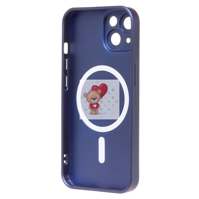 Чехол-накладка для Apple iPhone 14 (темно-синий) - SM020 Matte SafeMag Чехол-накладка для Apple iPhone 14 (темно-синий) - SM020 Matte SafeMag