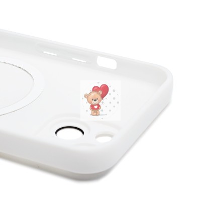 Чехол-накладка для Apple iPhone 14 (белый) - SM020 Matte SafeMag