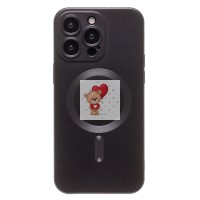 Чехол-накладка для Apple iPhone 15 Pro Max (черный) - SM020 Matte SafeMag