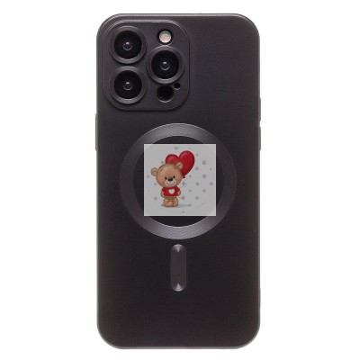 Чехол-накладка для Apple iPhone 15 Pro Max (черный) - SM020 Matte SafeMag Чехол-накладка для Apple iPhone 15 Pro Max (черный) - SM020 Matte SafeMag