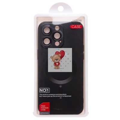 Чехол-накладка для Apple iPhone 15 Pro Max (черный) - SM020 Matte SafeMag