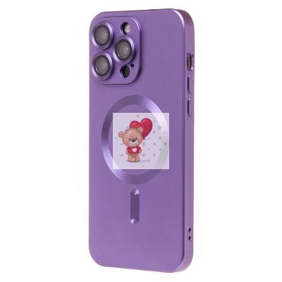 Чехол-накладка для Apple iPhone 15 Pro Max (сиреневый) - SM020 Matte SafeMag