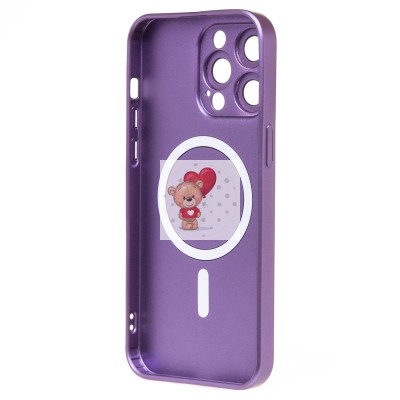 Чехол-накладка для Apple iPhone 15 Pro Max (сиреневый) - SM020 Matte SafeMag