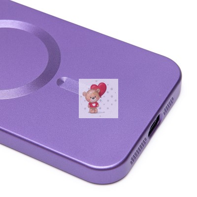 Чехол-накладка для Apple iPhone 15 Pro Max (сиреневый) - SM020 Matte SafeMag