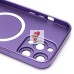 Чехол-накладка для Apple iPhone 15 Pro Max (сиреневый) - SM020 Matte SafeMag