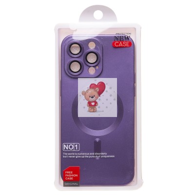 Чехол-накладка для Apple iPhone 15 Pro Max (сиреневый) - SM020 Matte SafeMag