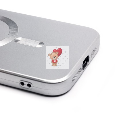 Чехол-накладка для Apple iPhone 15 Pro Max (титановый) - SM020 Matte SafeMag