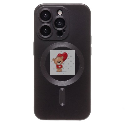 Чехол-накладка для Apple iPhone 15 Pro (черный) - SM020 Matte SafeMag