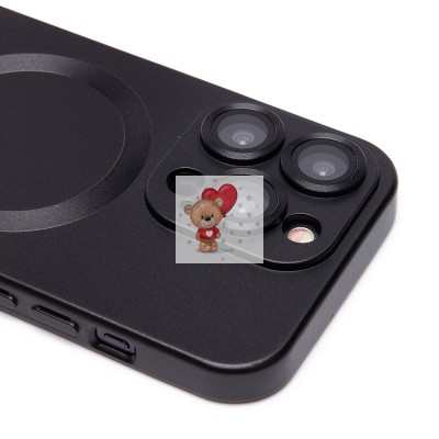 Чехол-накладка для Apple iPhone 15 Pro (черный) - SM020 Matte SafeMag