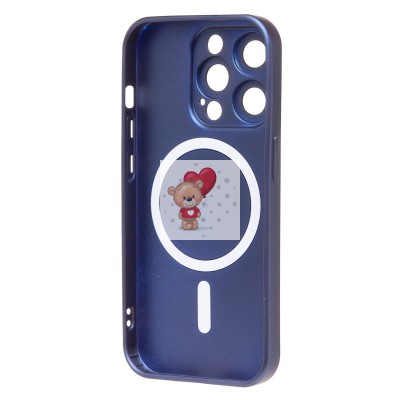 Чехол-накладка для Apple iPhone 15 Pro (темно-синий) - SM020 Matte SafeMag