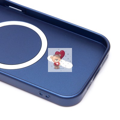 Чехол-накладка для Apple iPhone 15 Pro (темно-синий) - SM020 Matte SafeMag