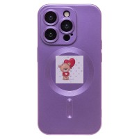 Чехол-накладка для Apple iPhone 15 Pro (сиреневый) - SM020 Matte SafeMag