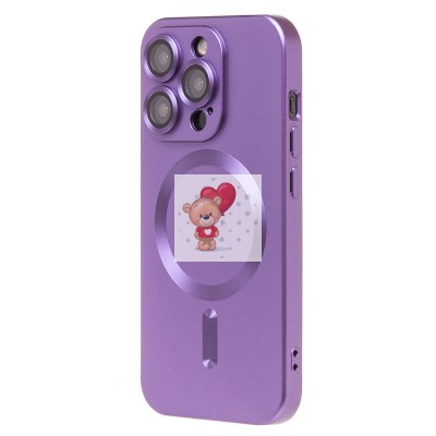 Чехол-накладка для Apple iPhone 15 Pro (сиреневый) - SM020 Matte SafeMag