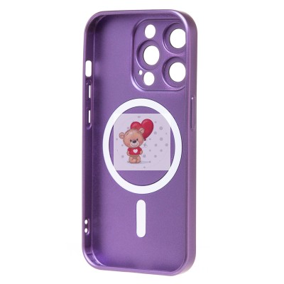 Чехол-накладка для Apple iPhone 15 Pro (сиреневый) - SM020 Matte SafeMag