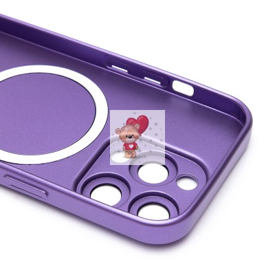 Чехол-накладка для Apple iPhone 15 Pro (сиреневый) - SM020 Matte SafeMag