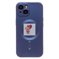 Чехол-накладка для Apple iPhone 15 (темно-синий) - SM020 Matte SafeMag Чехол-накладка для Apple iPhone 15 (темно-синий) - SM020 Matte SafeMag