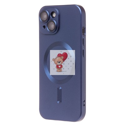 Чехол-накладка для Apple iPhone 15 (темно-синий) - SM020 Matte SafeMag Чехол-накладка для Apple iPhone 15 (темно-синий) - SM020 Matte SafeMag