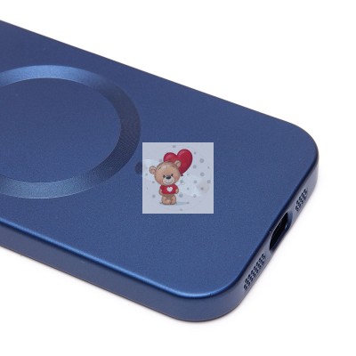 Чехол-накладка для Apple iPhone 15 (темно-синий) - SM020 Matte SafeMag Чехол-накладка для Apple iPhone 15 (темно-синий) - SM020 Matte SafeMag