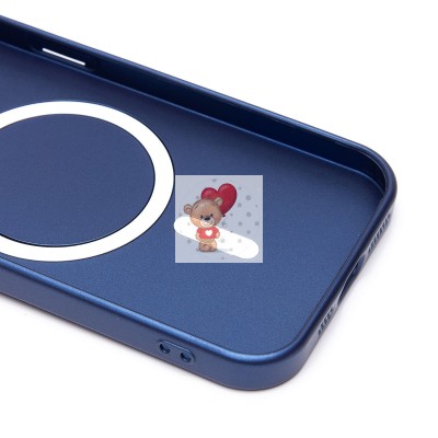 Чехол-накладка для Apple iPhone 15 (темно-синий) - SM020 Matte SafeMag Чехол-накладка для Apple iPhone 15 (темно-синий) - SM020 Matte SafeMag