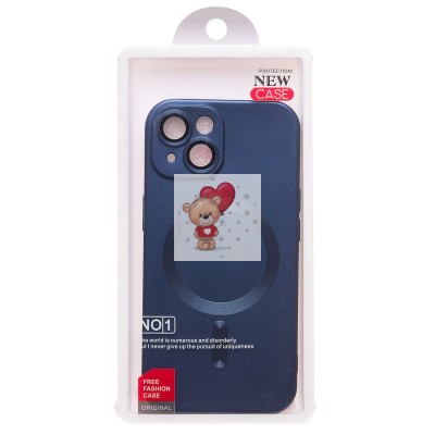 Чехол-накладка для Apple iPhone 15 (темно-синий) - SM020 Matte SafeMag Чехол-накладка для Apple iPhone 15 (темно-синий) - SM020 Matte SafeMag