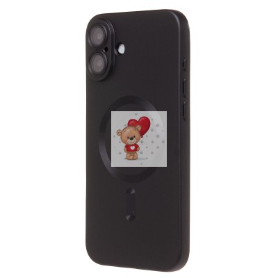 Чехол-накладка для Apple iPhone 16 Plus (черный) - SM020 Matte SafeMag Чехол-накладка для Apple iPhone 16 Plus (черный) - SM020 Matte SafeMag