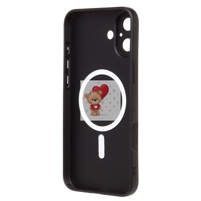 Чехол-накладка для Apple iPhone 16 Plus (черный) - SM020 Matte SafeMag Чехол-накладка для Apple iPhone 16 Plus (черный) - SM020 Matte SafeMag