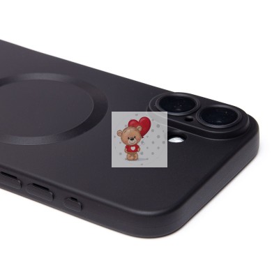 Чехол-накладка для Apple iPhone 16 Plus (черный) - SM020 Matte SafeMag Чехол-накладка для Apple iPhone 16 Plus (черный) - SM020 Matte SafeMag
