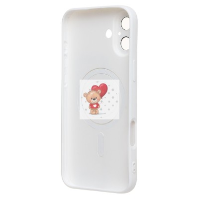 Чехол-накладка для Apple iPhone 16 Plus (белый) - SM020 Matte SafeMag