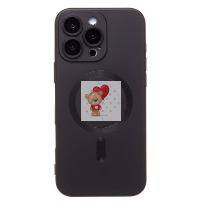 Чехол-накладка для Apple iPhone 16 Pro Max (черный) - SM020 Matte SafeMag