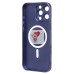 Чехол-накладка для Apple iPhone 16 Pro Max (темно-синий) - SM020 Matte SafeMag