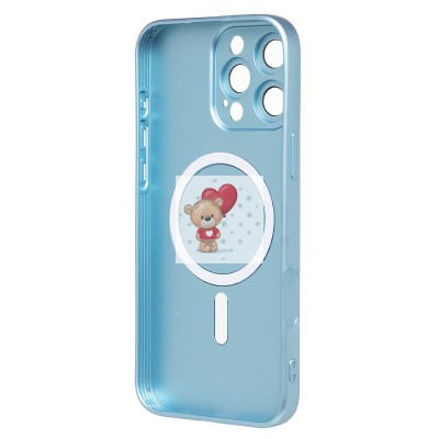 Чехол-накладка для Apple iPhone 16 Pro Max (голубой) - SM020 Matte SafeMag