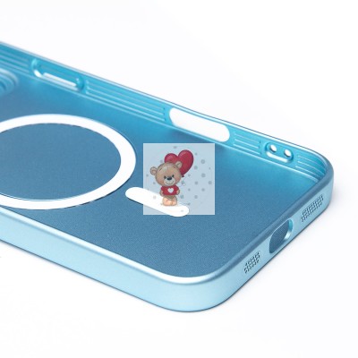 Чехол-накладка для Apple iPhone 16 Pro Max (голубой) - SM020 Matte SafeMag