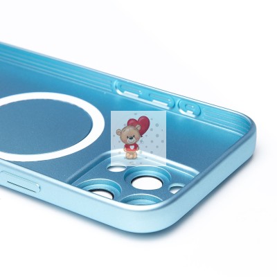 Чехол-накладка для Apple iPhone 16 Pro Max (голубой) - SM020 Matte SafeMag