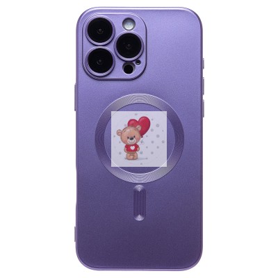 Чехол-накладка для Apple iPhone 16 Pro Max (сиреневый) - SM020 Matte SafeMag