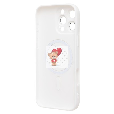 Чехол-накладка для Apple iPhone 16 Pro Max (белый) - SM020 Matte SafeMag