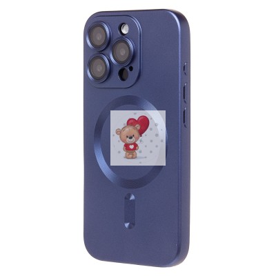 Чехол-накладка для Apple iPhone 16 Pro (темно-синий) - SM020 Matte SafeMag