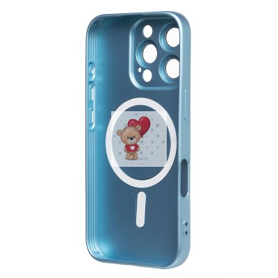 Чехол-накладка для Apple iPhone 16 Pro (голубой) - SM020 Matte SafeMag Чехол-накладка для Apple iPhone 16 Pro (голубой) - SM020 Matte SafeMag