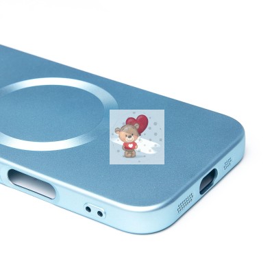 Чехол-накладка для Apple iPhone 16 Pro (голубой) - SM020 Matte SafeMag Чехол-накладка для Apple iPhone 16 Pro (голубой) - SM020 Matte SafeMag