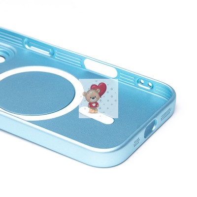 Чехол-накладка для Apple iPhone 16 Pro (голубой) - SM020 Matte SafeMag Чехол-накладка для Apple iPhone 16 Pro (голубой) - SM020 Matte SafeMag