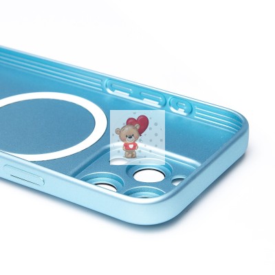 Чехол-накладка для Apple iPhone 16 Pro (голубой) - SM020 Matte SafeMag Чехол-накладка для Apple iPhone 16 Pro (голубой) - SM020 Matte SafeMag