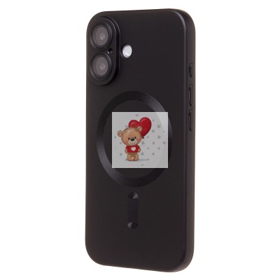 Чехол-накладка для Apple iPhone 16 (черный) - SM020 Matte SafeMag Чехол-накладка для Apple iPhone 16 (черный) - SM020 Matte SafeMag