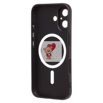 Чехол-накладка для Apple iPhone 16 (черный) - SM020 Matte SafeMag Чехол-накладка для Apple iPhone 16 (черный) - SM020 Matte SafeMag