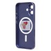 Чехол-накладка для Apple iPhone 16 (темно-синий) - SM020 Matte SafeMag