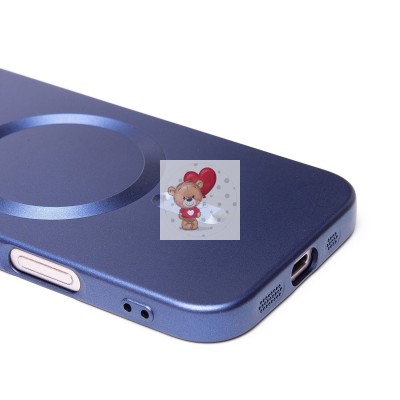 Чехол-накладка для Apple iPhone 16 (темно-синий) - SM020 Matte SafeMag