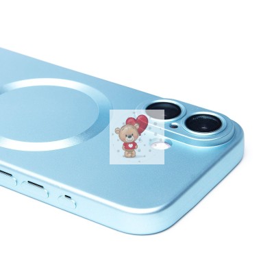 Чехол-накладка для Apple iPhone 16 (голубой) - SM020 Matte SafeMag Чехол-накладка для Apple iPhone 16 (голубой) - SM020 Matte SafeMag
