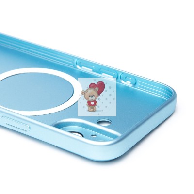 Чехол-накладка для Apple iPhone 16 (голубой) - SM020 Matte SafeMag Чехол-накладка для Apple iPhone 16 (голубой) - SM020 Matte SafeMag