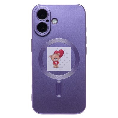 Чехол-накладка для Apple iPhone 16 (сиреневый) - SM020 Matte SafeMag Чехол-накладка для Apple iPhone 16 (сиреневый) - SM020 Matte SafeMag