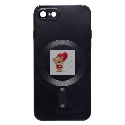 Чехол-накладка для Apple iPhone 8 (черный) - SM020 Matte SafeMag